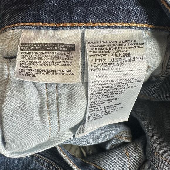 Levis 550 Jeans‎ Mens 30x32 Blue Dark Wash Relaxed Fit Cowboy Biker Worker Denim - Picture 4 of 14